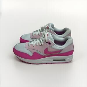 Nike Kids Air Max 1 Sneaker Shoes White Pink FZ3559-100 Size 6Y / Big Kids